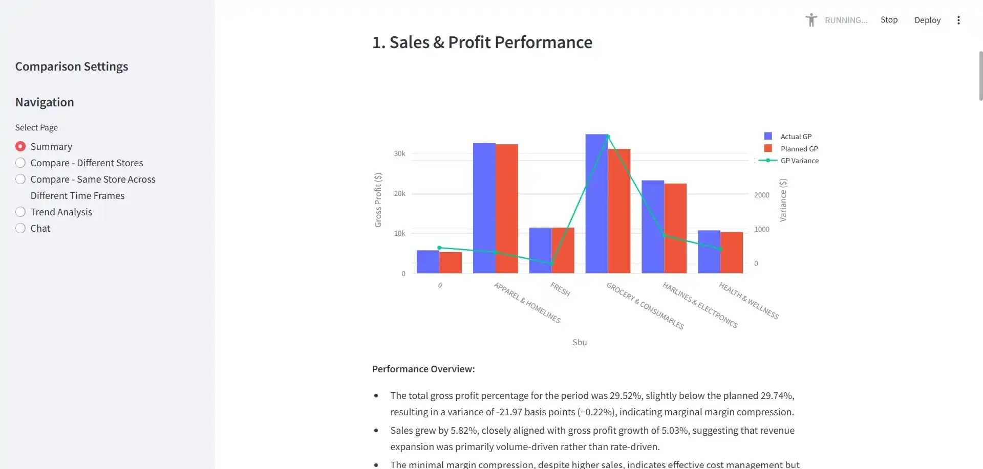 FinReveal Finance Dashboard Screenshot 1