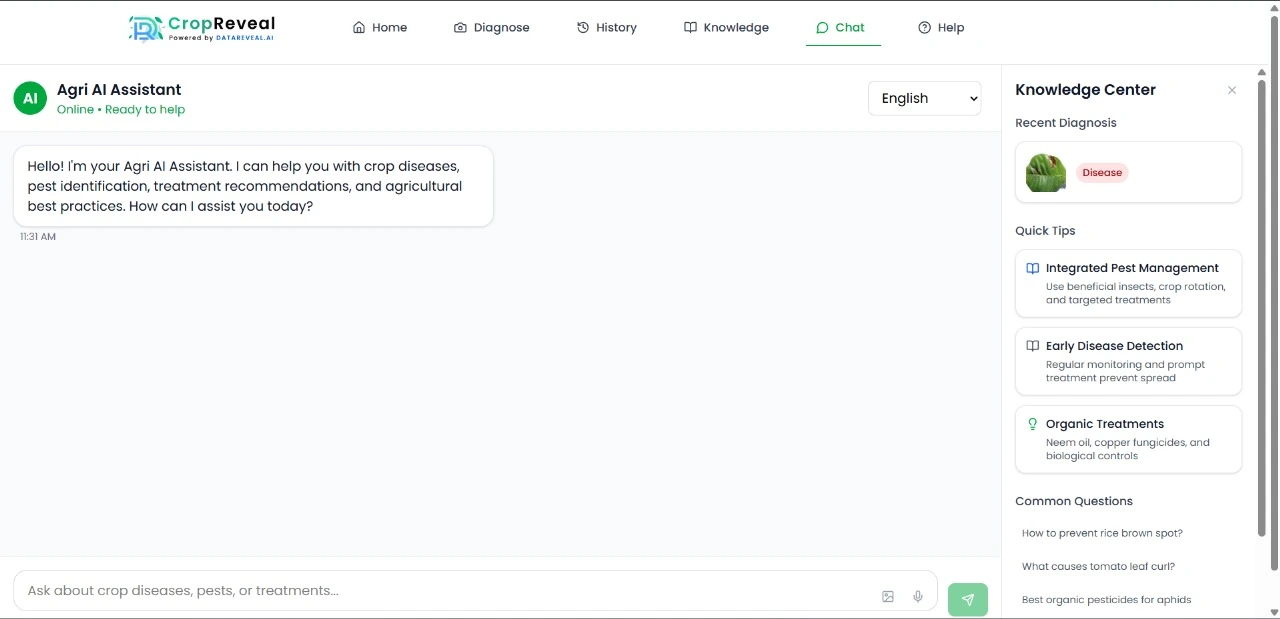 CropReveal Dashboard Screenshot 2