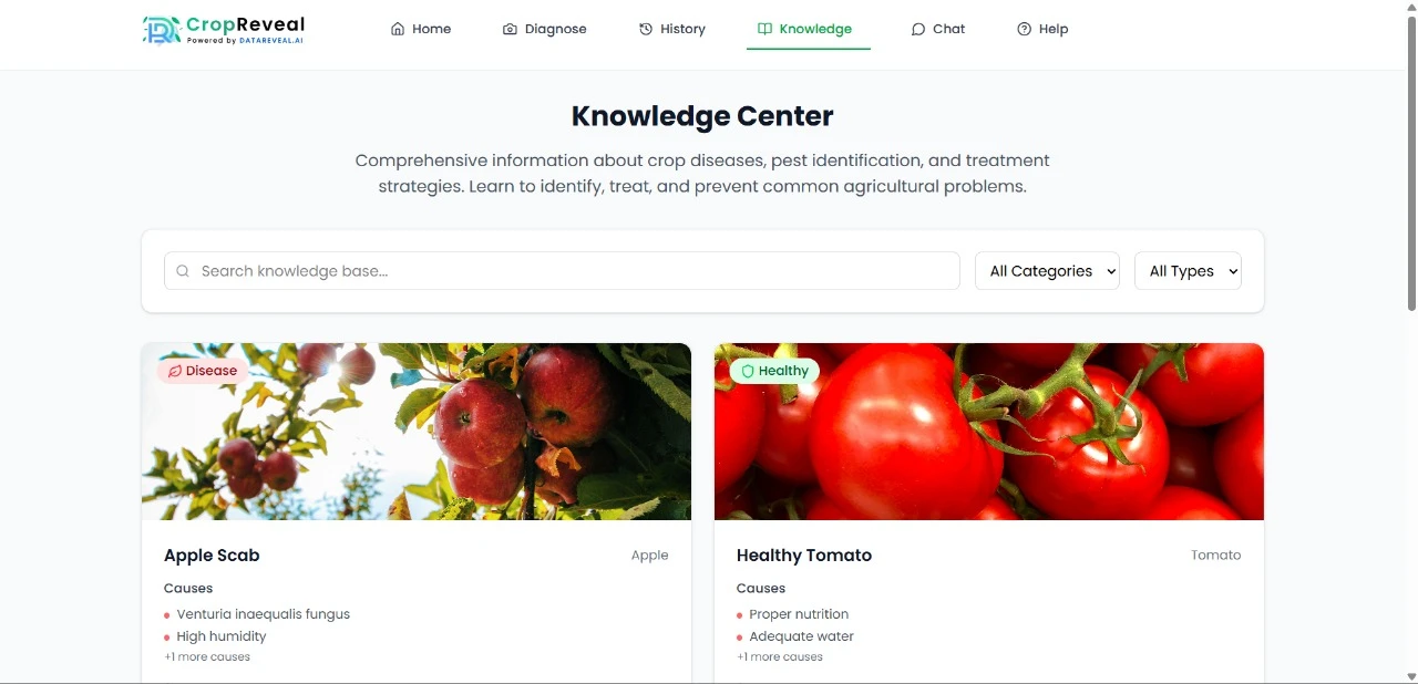 CropReveal Dashboard Screenshot 5